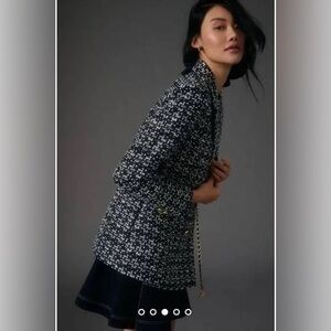 Anthropologie Maeve tweed blazer